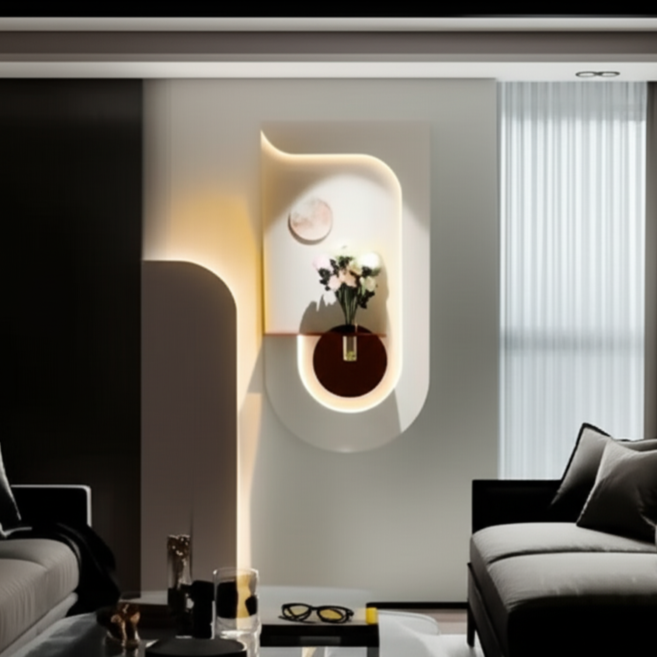 The Curva Glow - Modern Botanical Wall Sconce by Art O Hub - Image 3