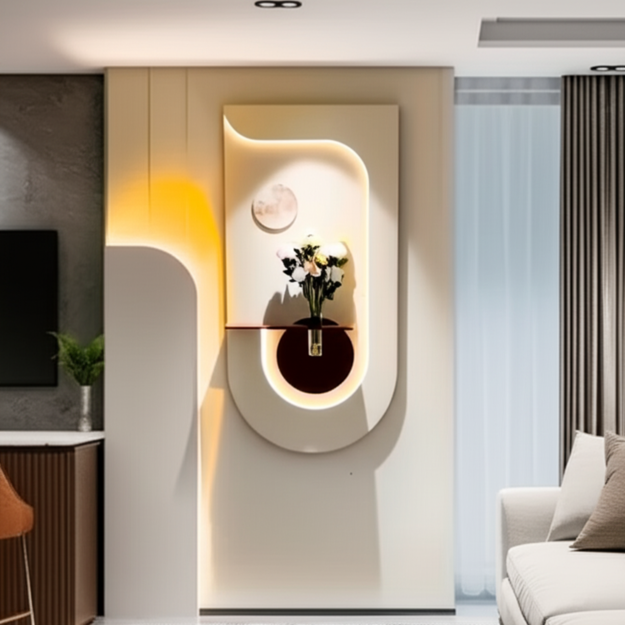 The Curva Glow - Modern Botanical Wall Sconce by Art O Hub - Image 2
