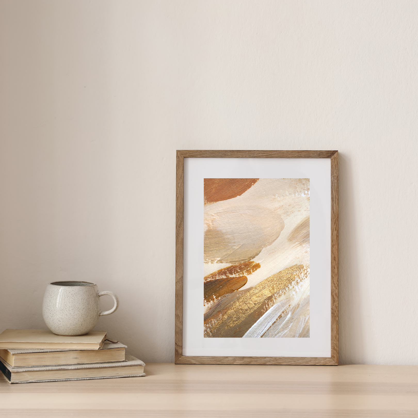 Gilded Horizon Canvas Painting - Image 3