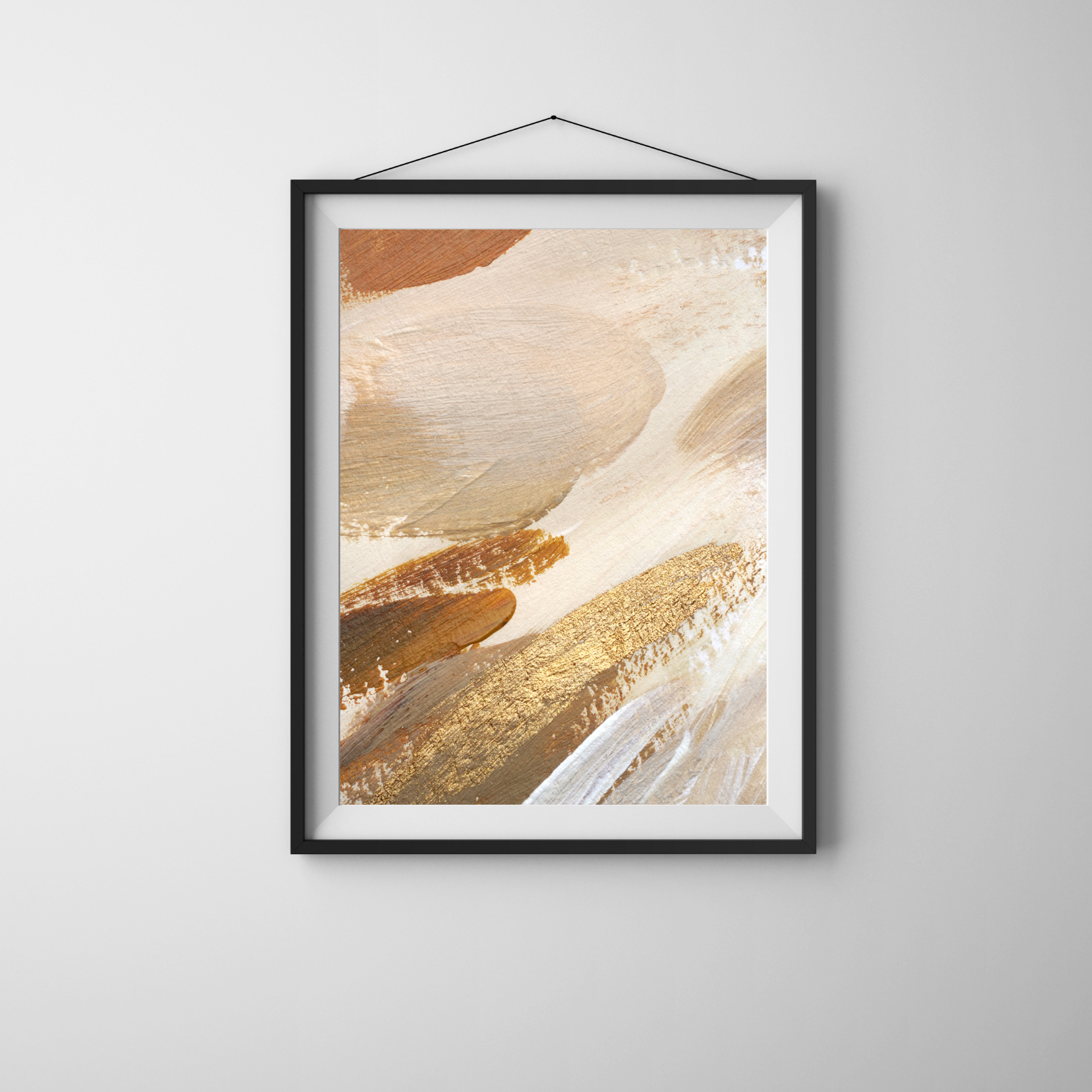 Gilded Horizon Canvas Painting - Image 2