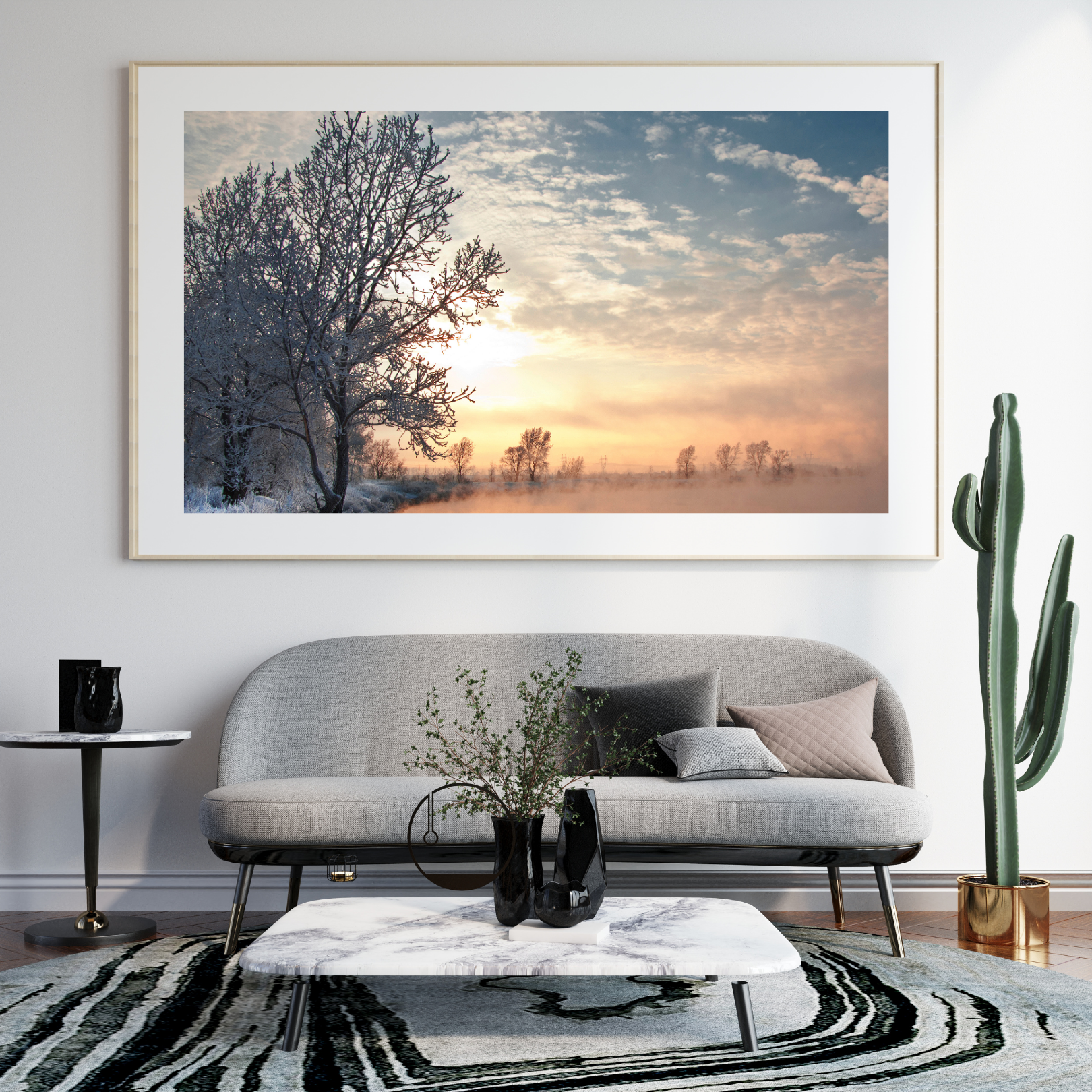 Frozen Dawn Canvas Painting Art O Hub - Image 4