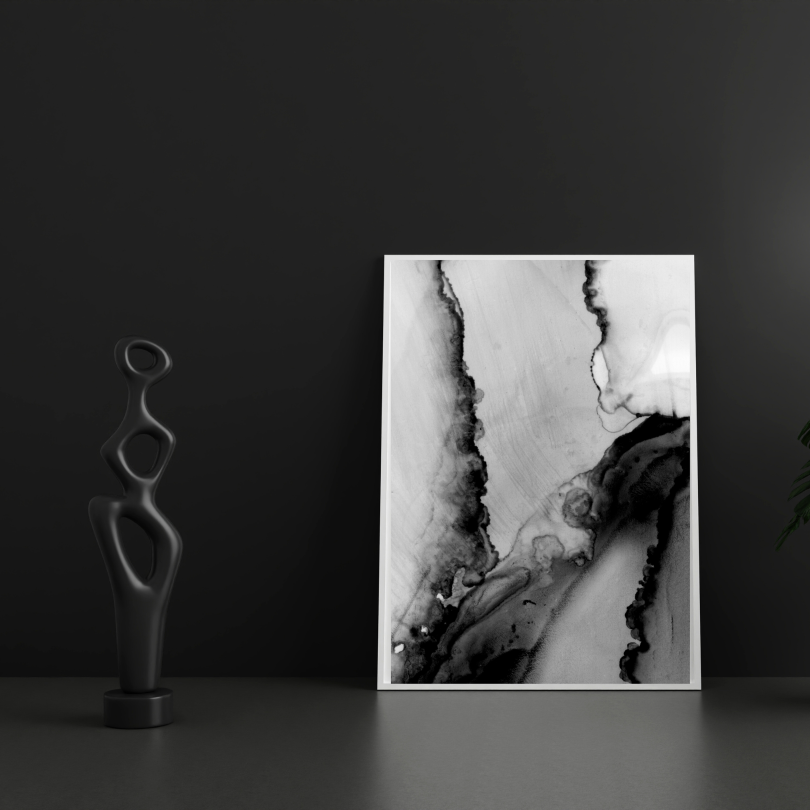 Monochrome Strata Canvas Painting Art O Hub - Image 4