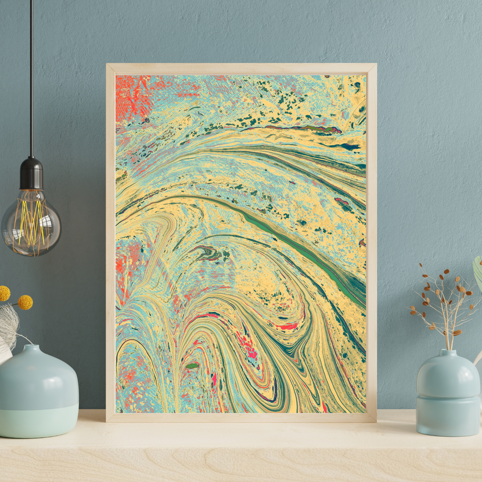 Ethereal Marbling Canvas Painting Art O Hub - Image 2