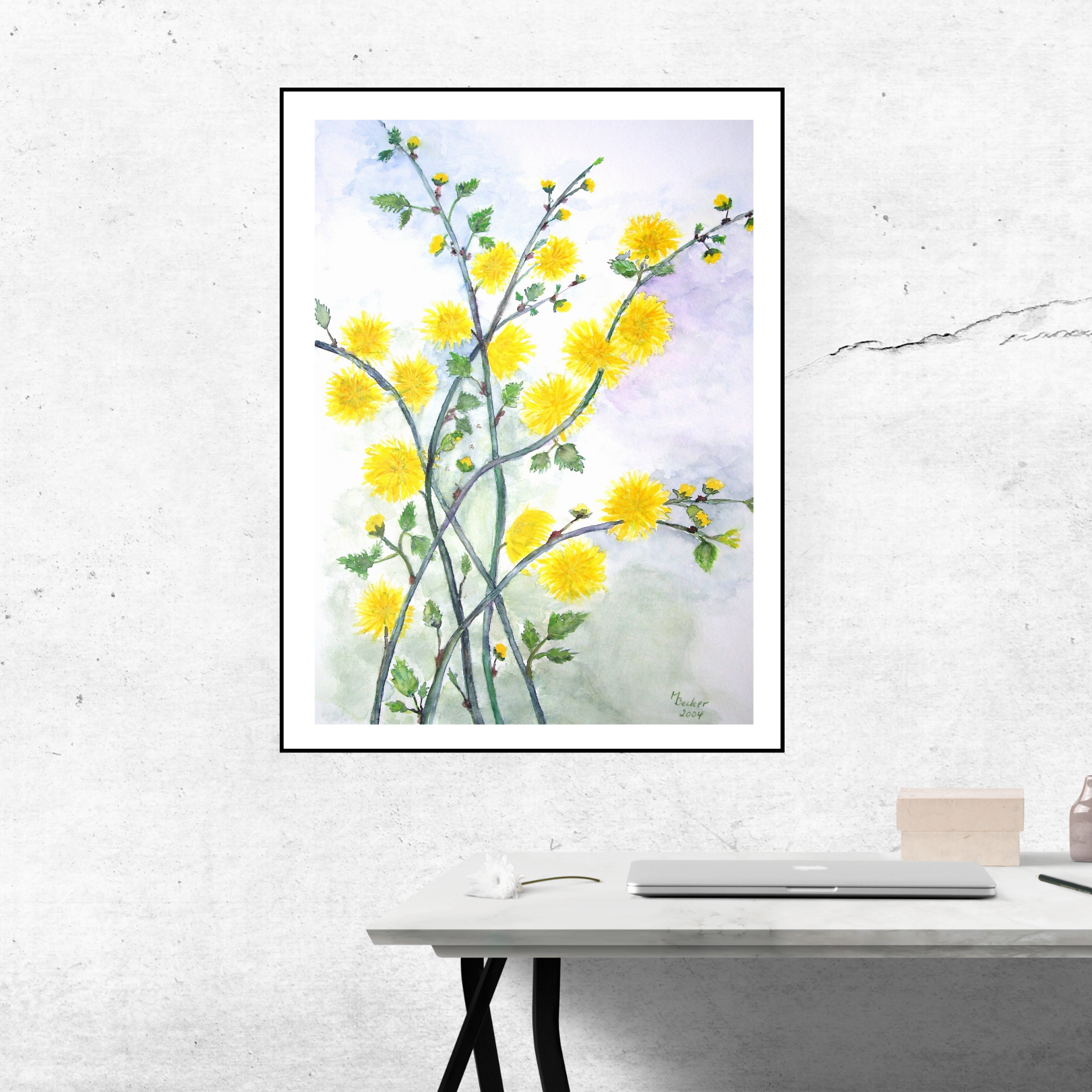 Golden Whisper Blooms Canvas Painting Art O Hub - Image 2