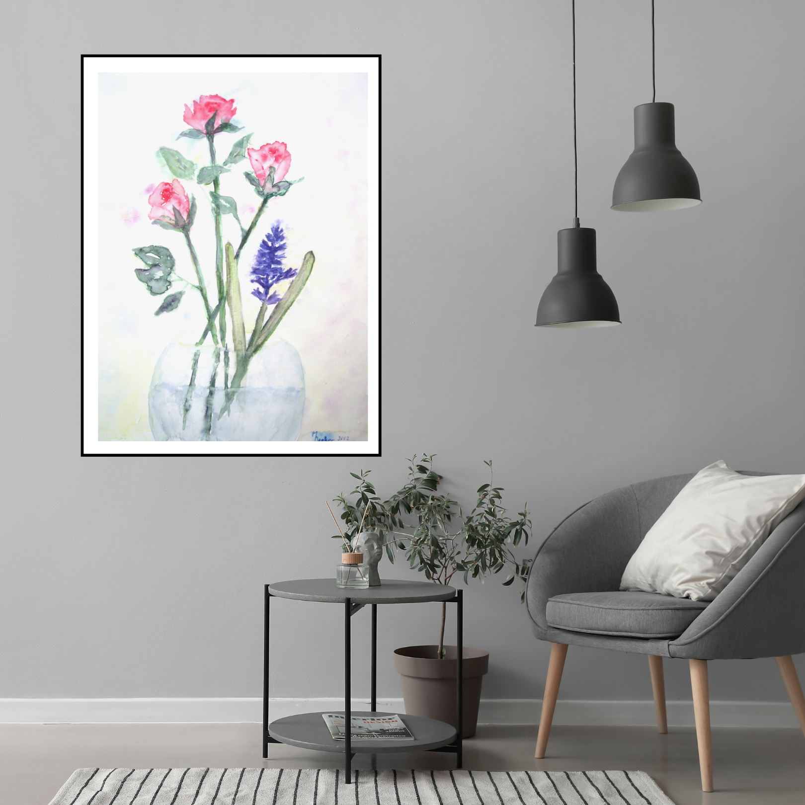 Garden's Gentle Embrace Canvas Painting Art O Hub - Image 3