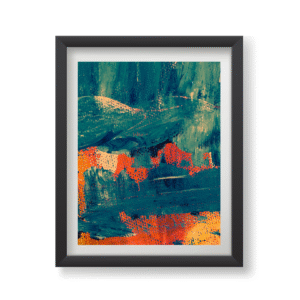 Forest Fire Glow Canvas Painting Art O Hub