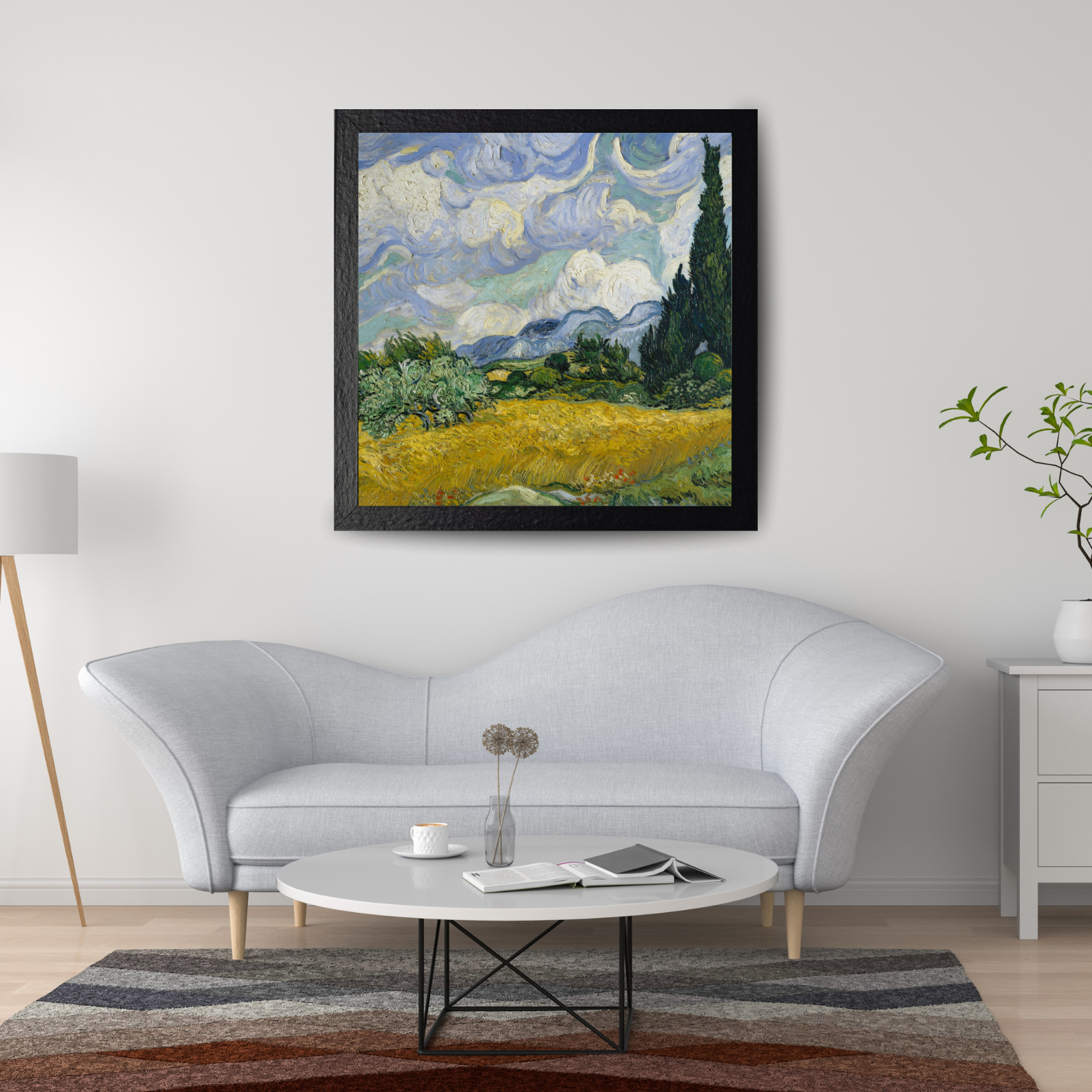 Cypress Serenity Canvas Painting - Image 4