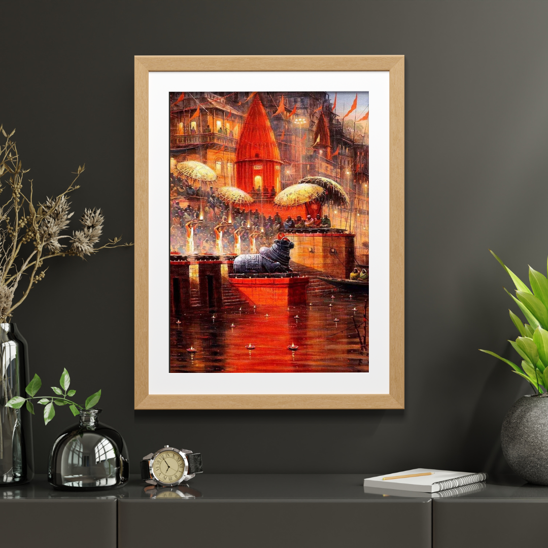 Varanasi Ganga Aarti - Sacred Glow by Artohub - Image 2