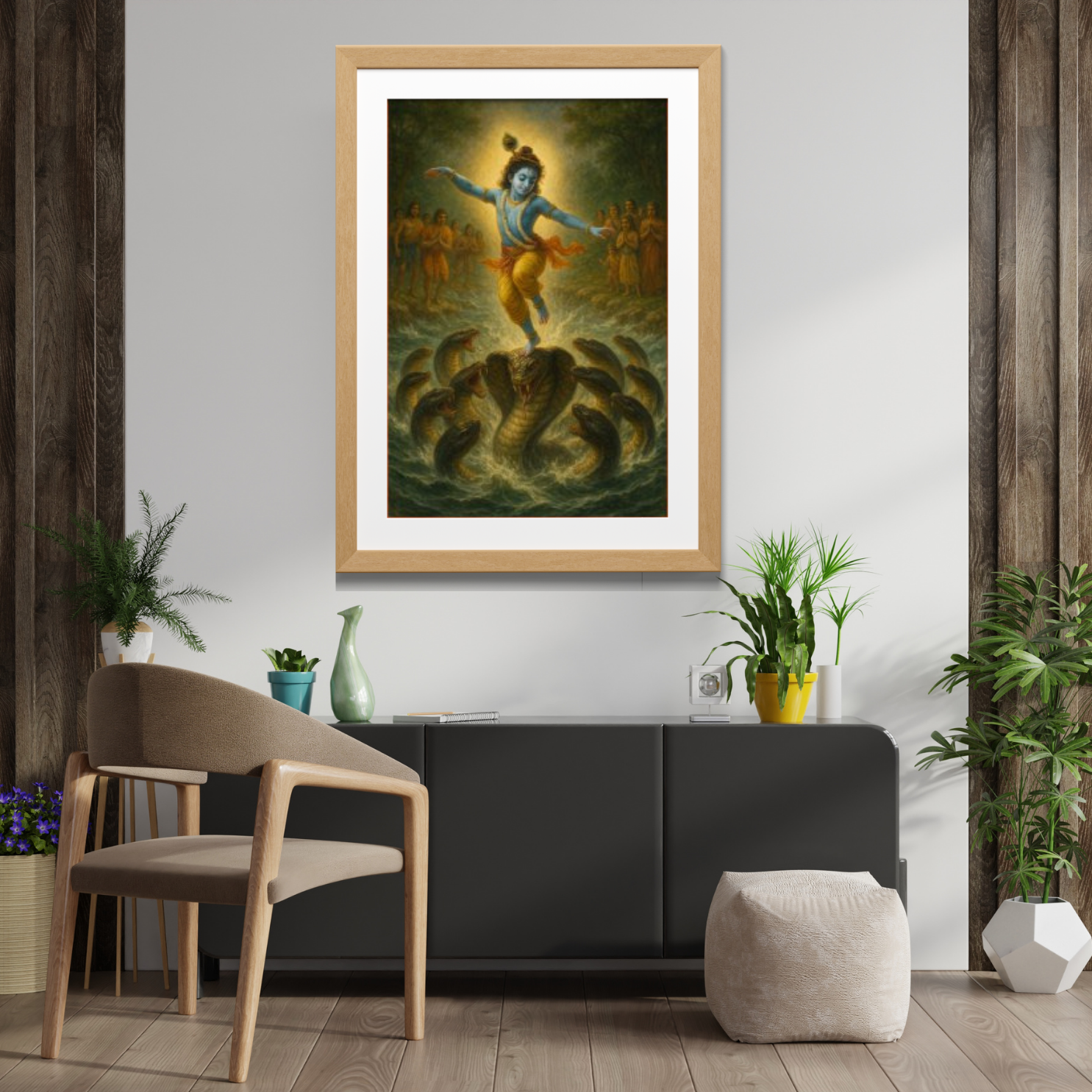 Krishna and Kaliya – Triumph Over Darkness - Image 2