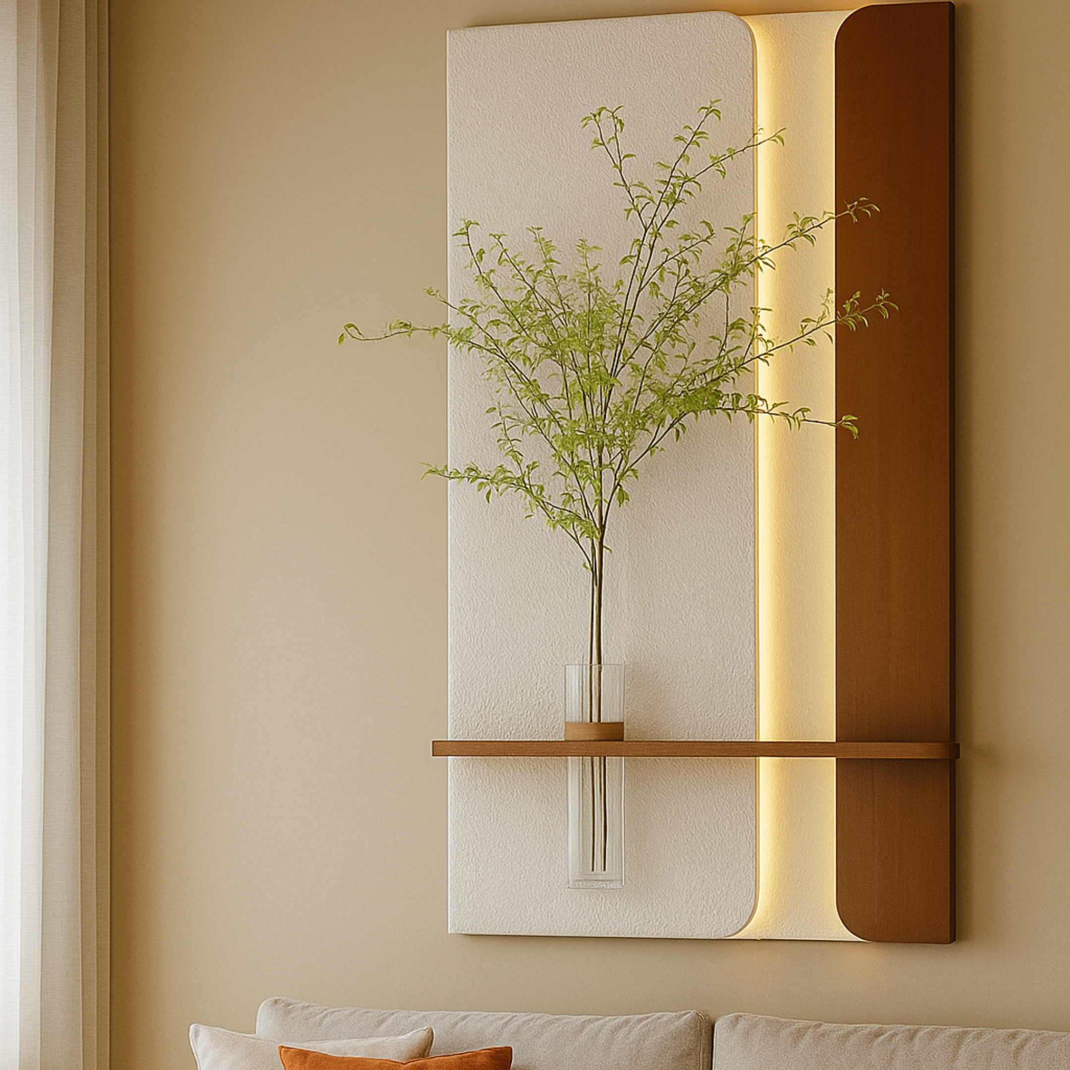 The Serene Glow - Botanical Wall Accent by Art O Hub - Image 5