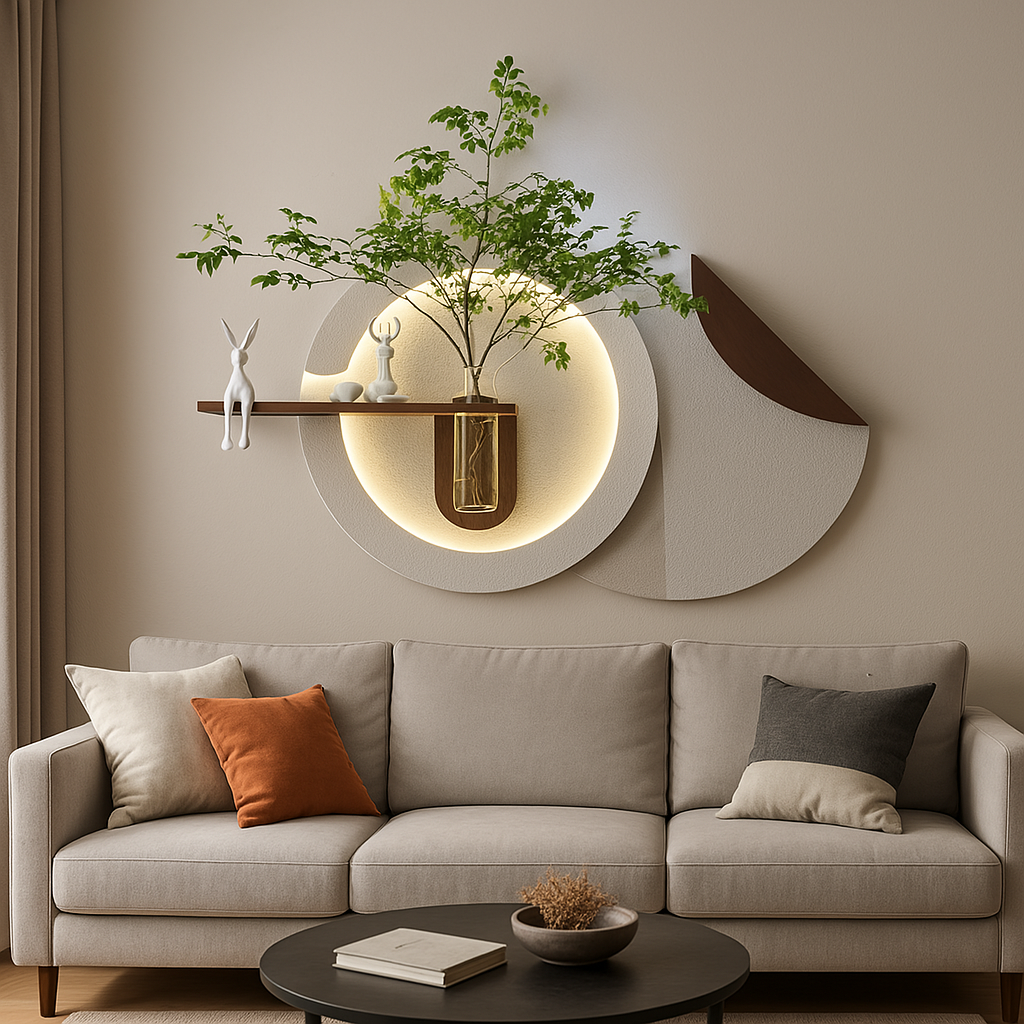The Serenity Orbit - Layered Botanical Sconce by Art O Hub - Image 2