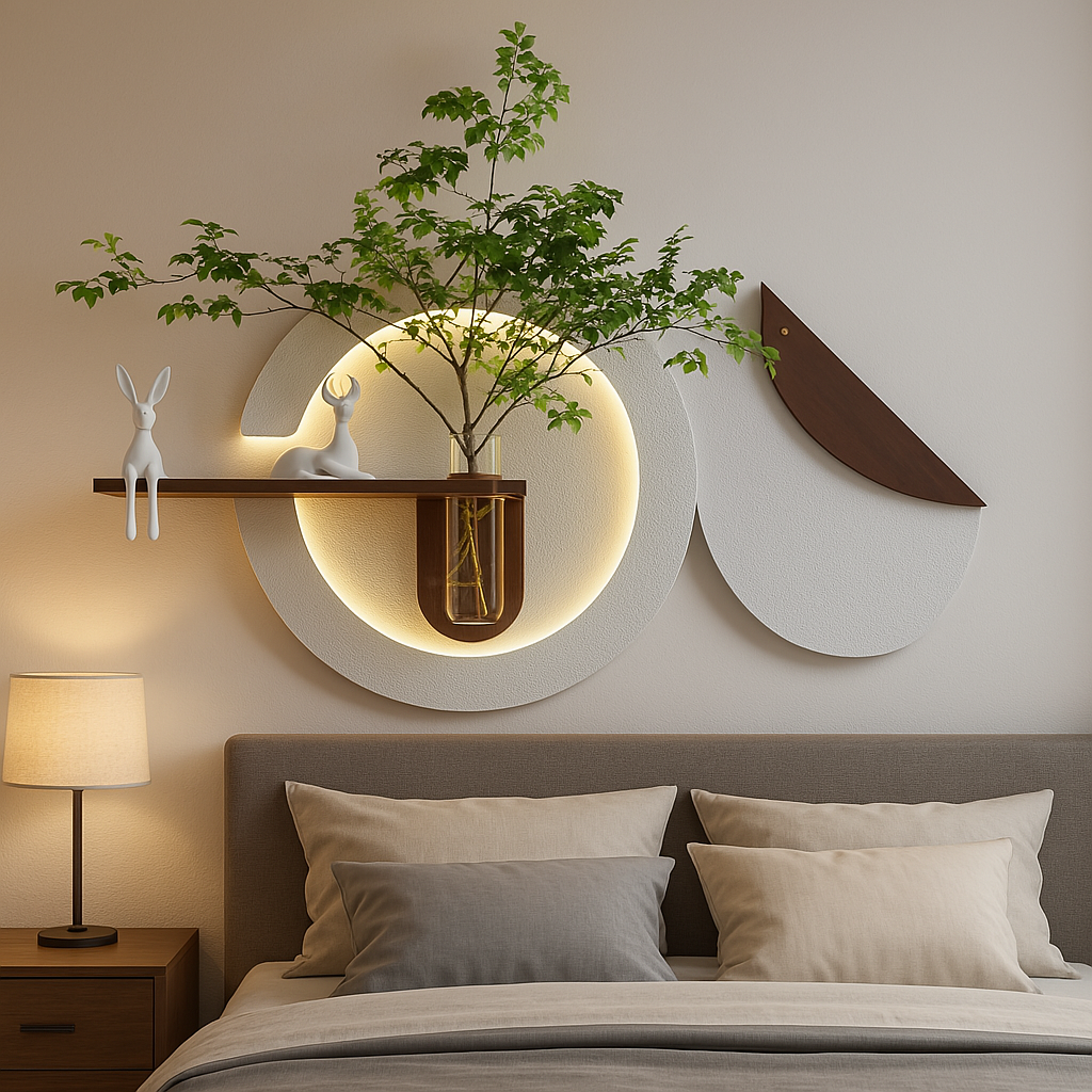 The Serenity Orbit - Layered Botanical Sconce by Art O Hub - Image 3