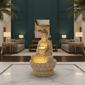 lotus buddha fountain