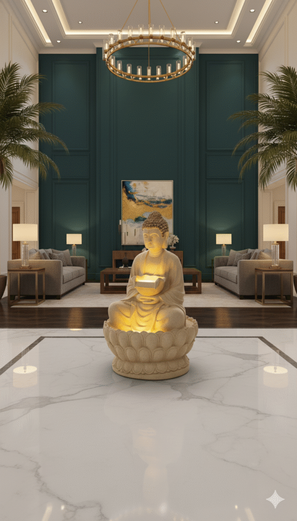 lotus buddha fountain