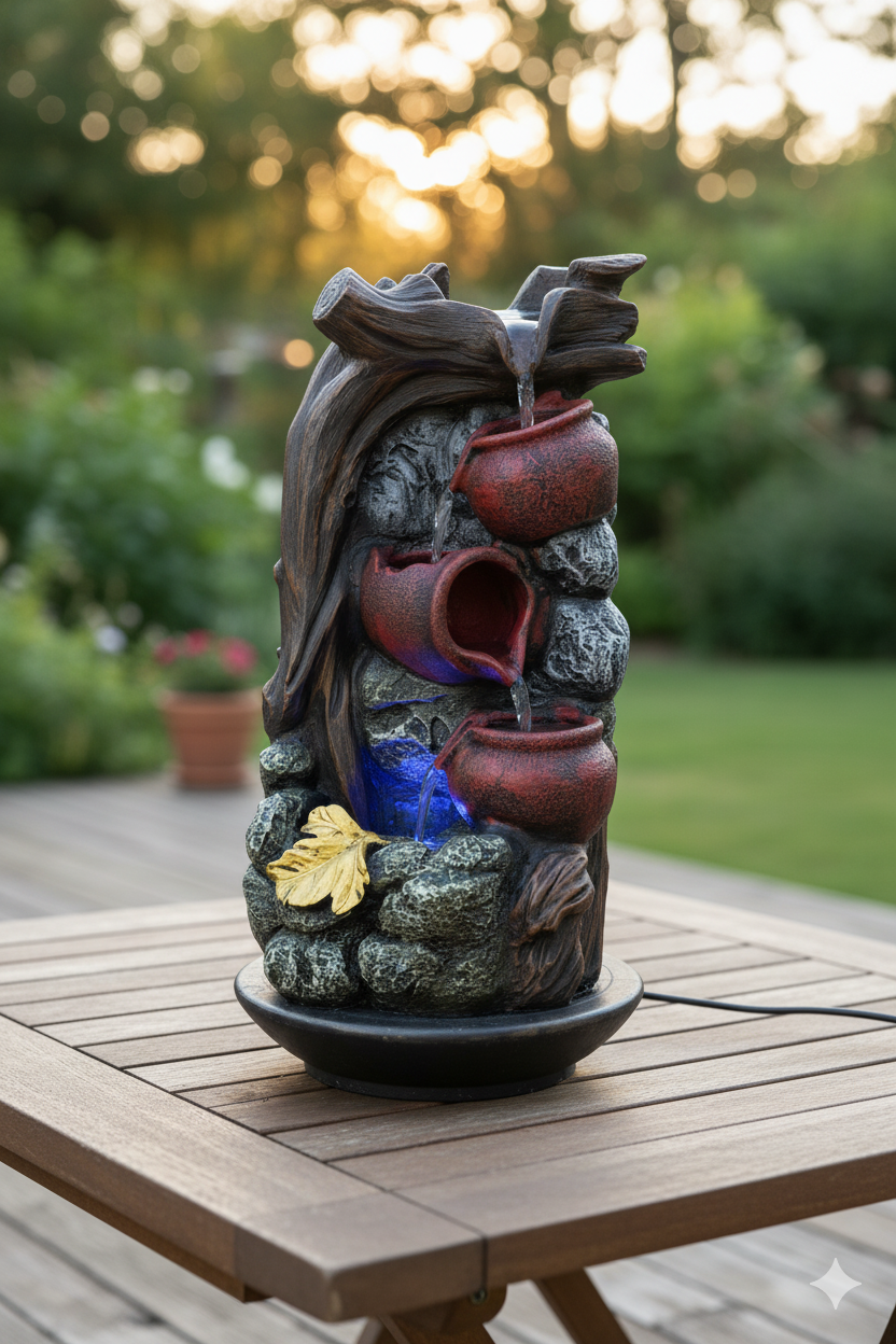 stone fountain