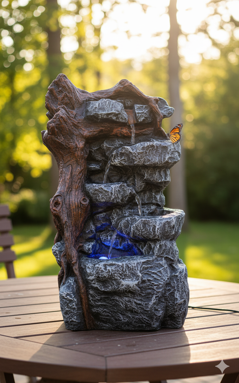 stone fountain