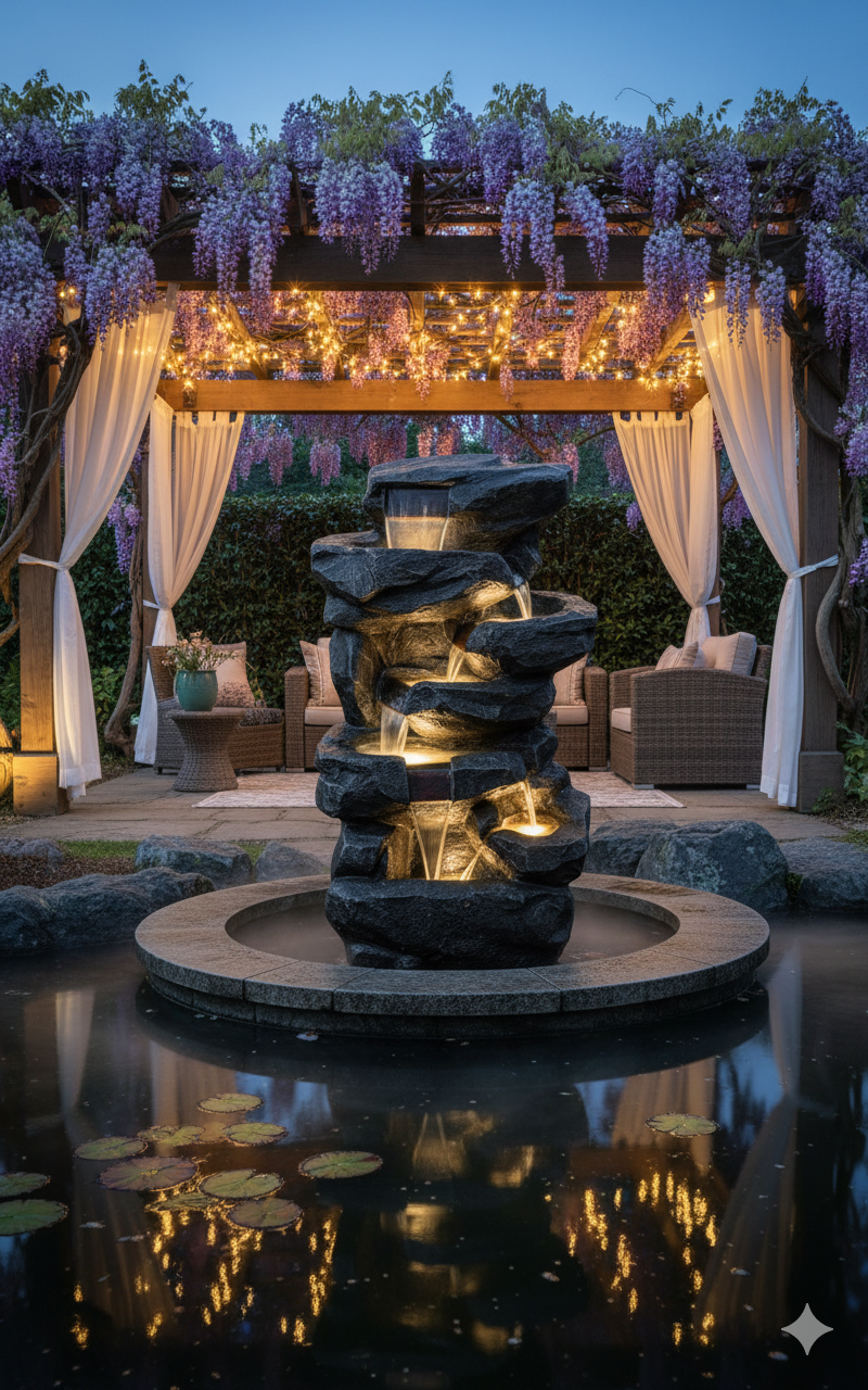 stone waterfall