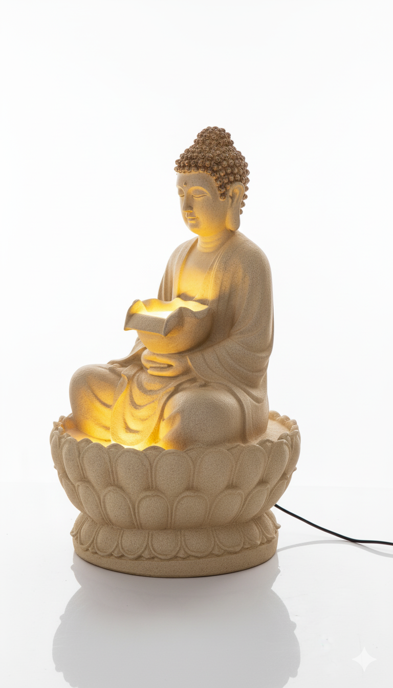 lotus buddha fountain
