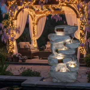 stone fountain